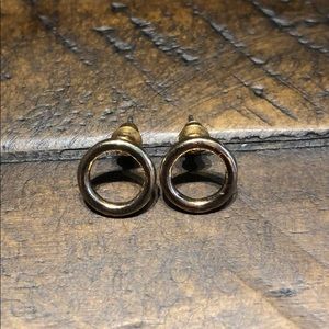Gold circle studs